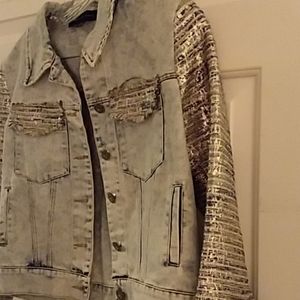 English Rose embellished Jean jacket